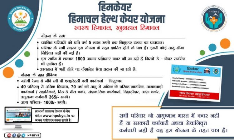Free treatment facility: Ayushman and Him care card will be made by 31 March
