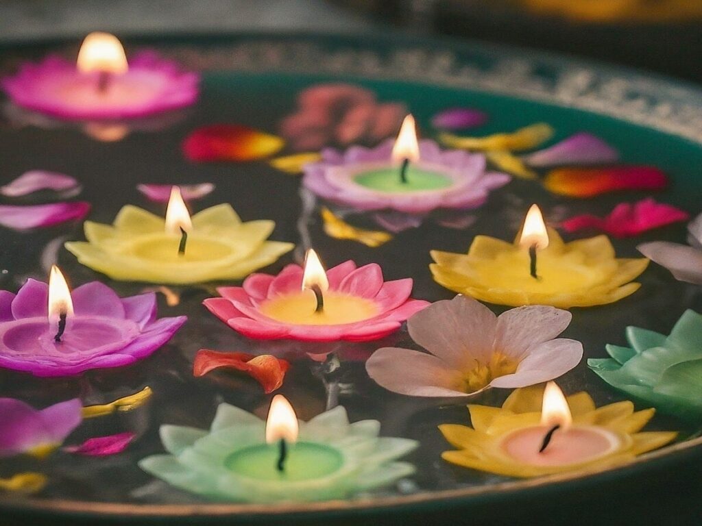 Create Stunning Floating Candles with Water That Will Make Everyone Ask for Your Decoration Secrets this Diwali!