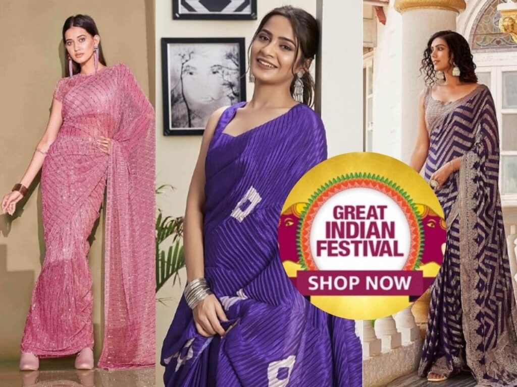 Giant Amazon Sale: Grab Ready-to-Wear Sarees for Just 900!