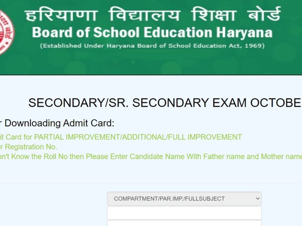 Haryana Board Open School Class 10 and 12 Admit Cards Released on bseh.org.in - Direct Link Inside