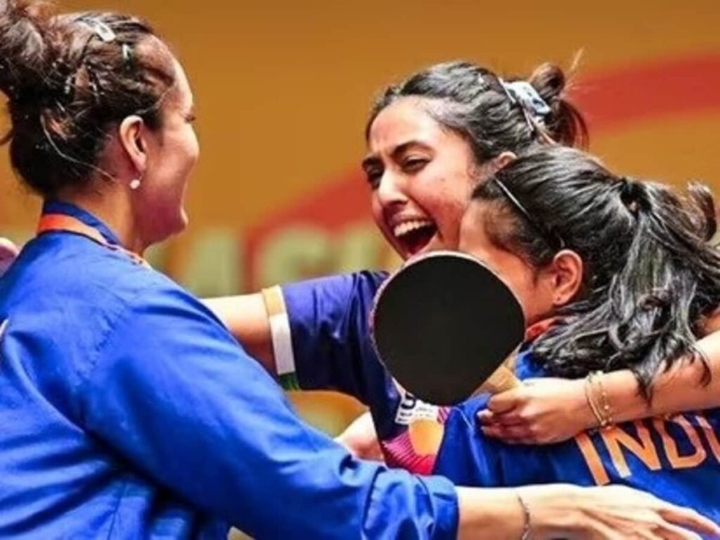 Indian Team Makes History at Asian Table Tennis Championship: Ayhika Shines