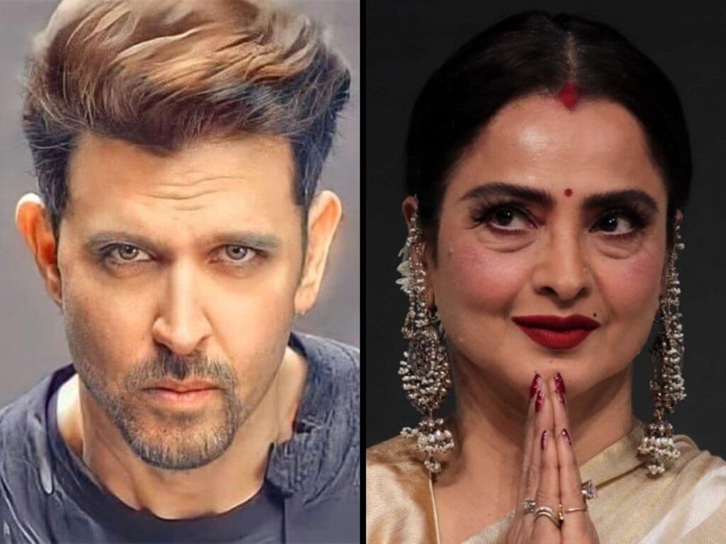 Rekha Slaps Hrithik Roshan, Leaves Actor Stunned