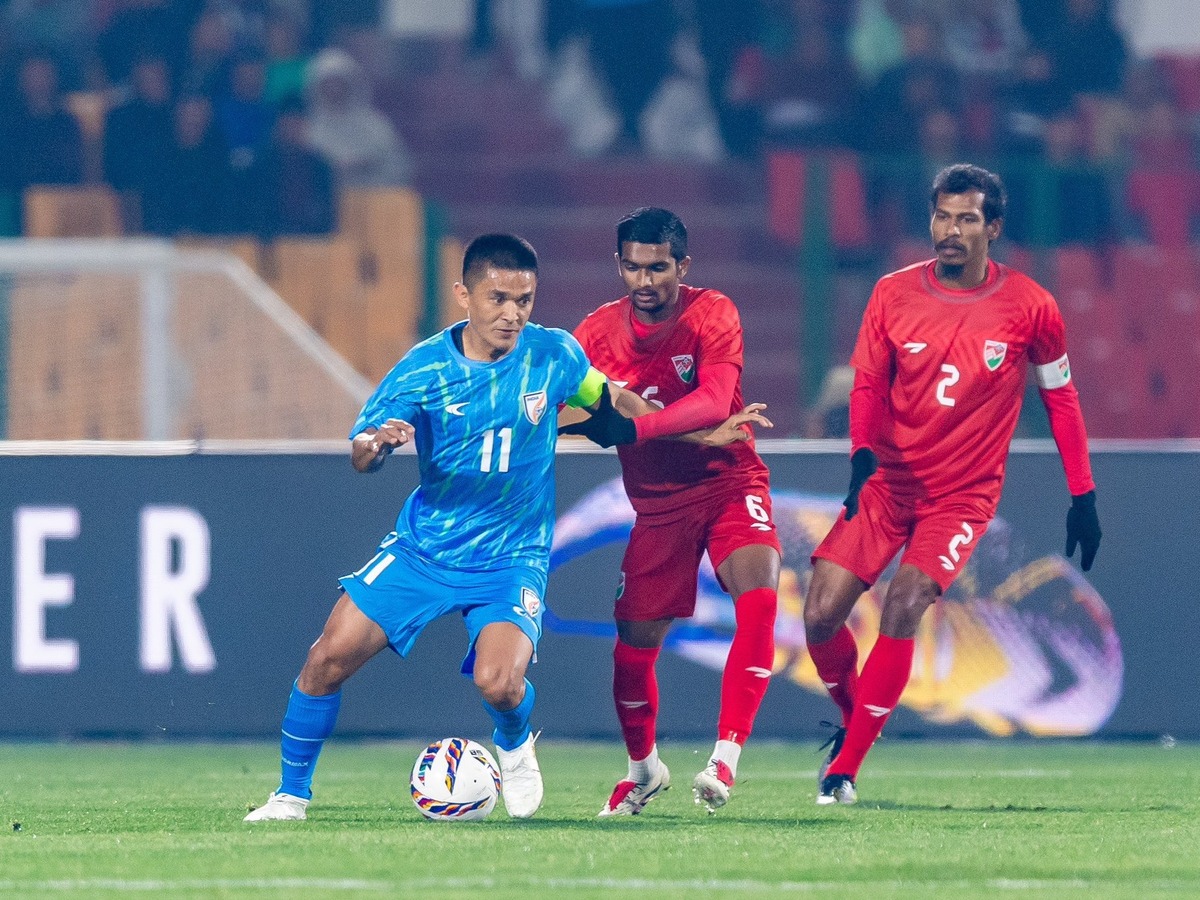 India Dominates Maldives 3-0 with Sunil Chhetri's Stunning Comeback!