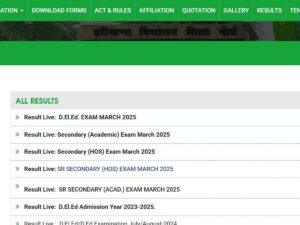 Haryana D.El.Ed 2025 Results Released: Check March Results at bseh.org.in with Direct Link