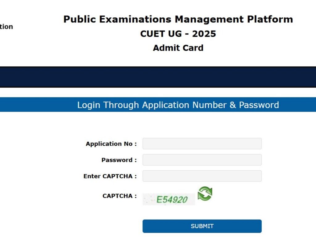 CUET UG 2025 Admit Card Released: Download Your Re-Test Card Now!
