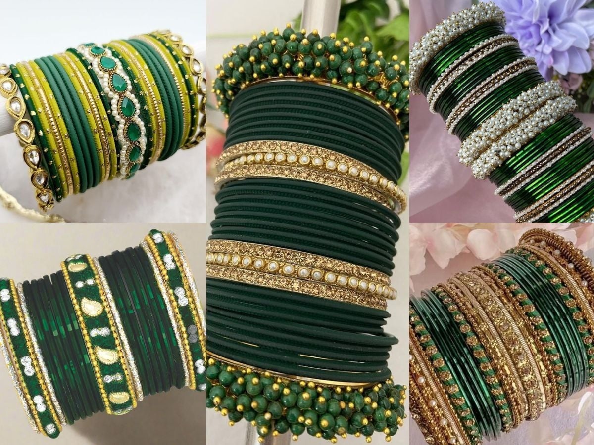 Green Bangles Perfect for Henna Hands: Check Out These Designs for Sawan!